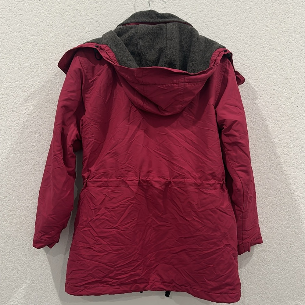 Lands Ends Hot Pink Jacket Petite Size XS 2-4 Good Condition - Picture 8 of 17